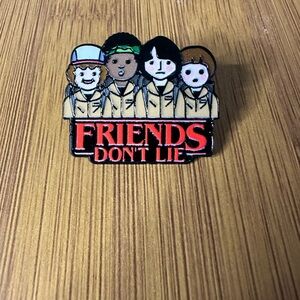 Stranger Things Enamel Pin - Friends Don’t Lie